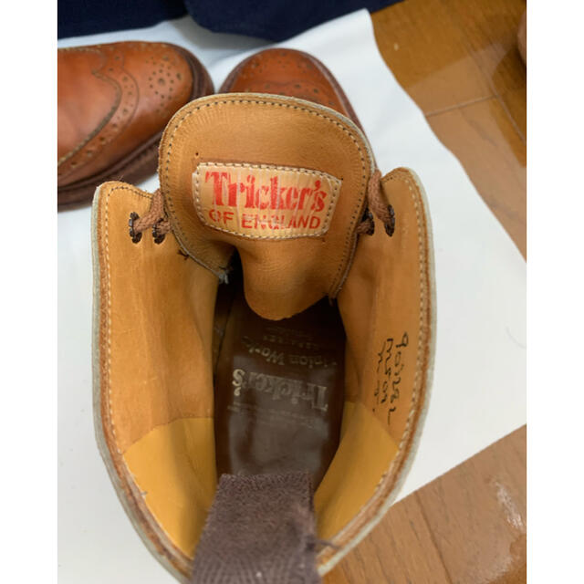 Trickers(トリッカーズ)の美品　Tricker's カントリーブーツ　マロン メンズの靴/シューズ(ブーツ)の商品写真