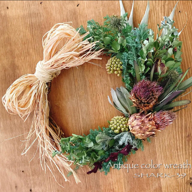 new〜☆パープル色　Antique color wreath♪