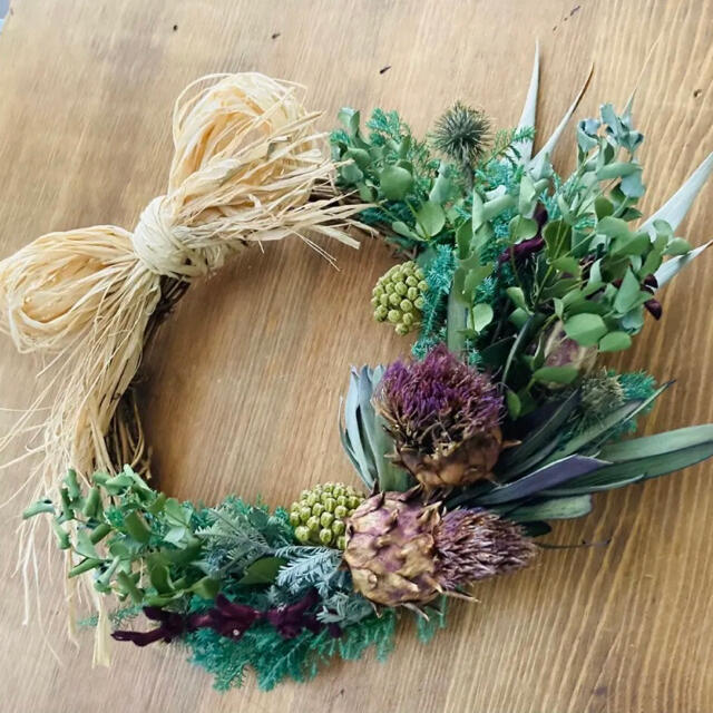 new〜☆パープル色 Antique color wreath♪ - リース