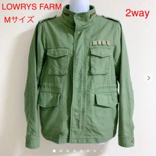 ローリーズファーム(LOWRYS FARM)のLOWRYS FARMミリタリージャケット（Mサイズ）(ミリタリージャケット)