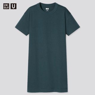 ユニクロ(UNIQLO)のUNIQLOクールネックTワンピース110(ワンピース)