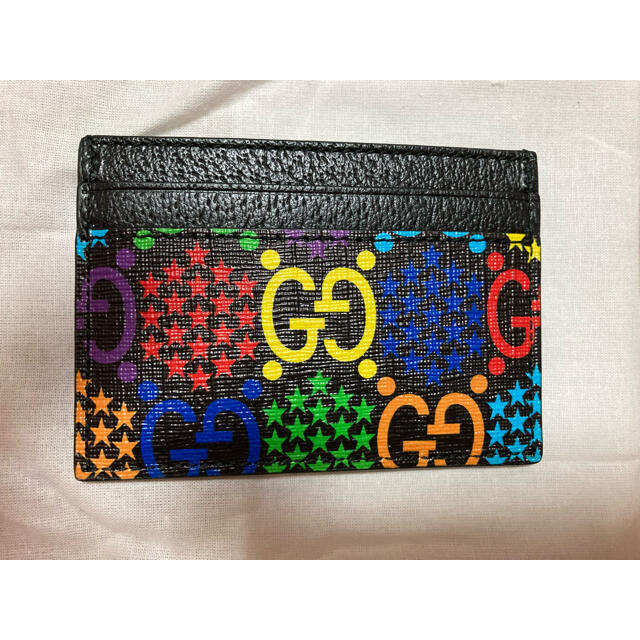 Gucci(グッチ)の新品未使用★グッチGUCCI★サイケデリック★カードケース★ レディースのファッション小物(名刺入れ/定期入れ)の商品写真