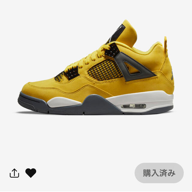 NIKE(ナイキ)のNIKE AIR JORDAN 4 TOUR YELLOW メンズの靴/シューズ(スニーカー)の商品写真