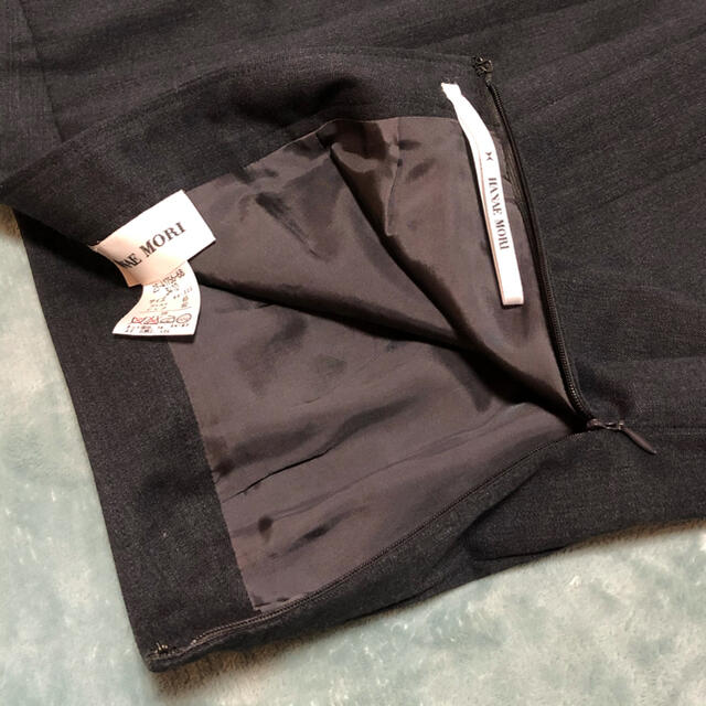 HANAE MORI(ハナエモリ)のHANAE MORI 膝丈　プリーツスカート  38サイズ レディースのスカート(ひざ丈スカート)の商品写真