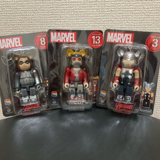 MARVEL(マーベル)のマーベル  ベアブリック3点セット エンタメ/ホビーのフィギュア(その他)の商品写真