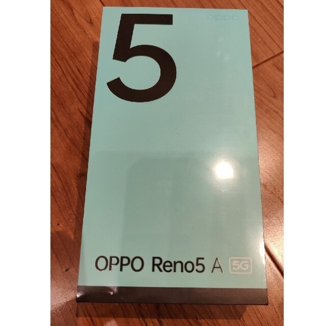 新品未使用未開封　reno5a オッポ　OPPO　アイスブルー