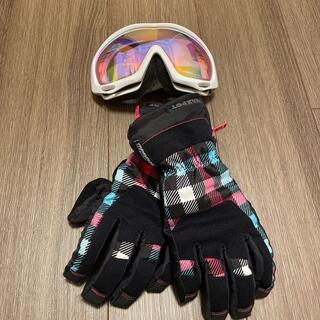 スノーボード用手袋、ゴーグル(ウエア/装備)