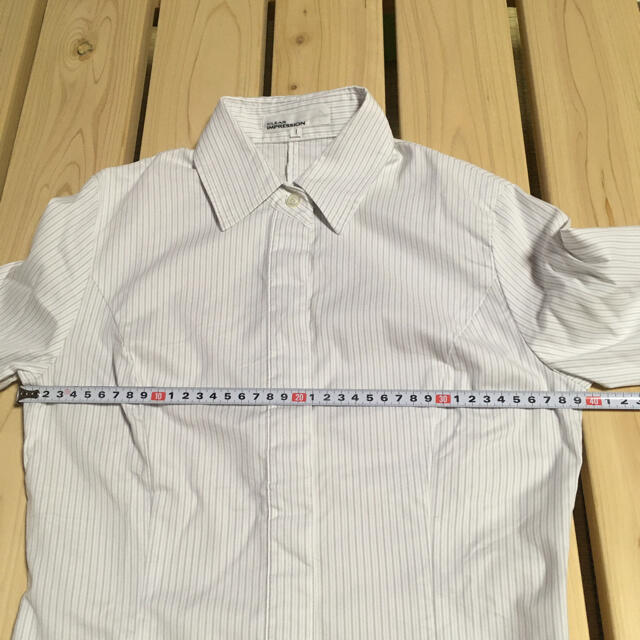 CLEAR IMPRESSION(クリアインプレッション)の七分袖ストライプシャツ レディースのトップス(シャツ/ブラウス(長袖/七分))の商品写真