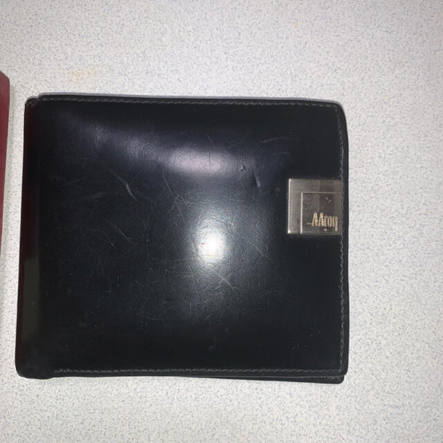 AARON   折り財布　黒 メンズのファッション小物(折り財布)の商品写真