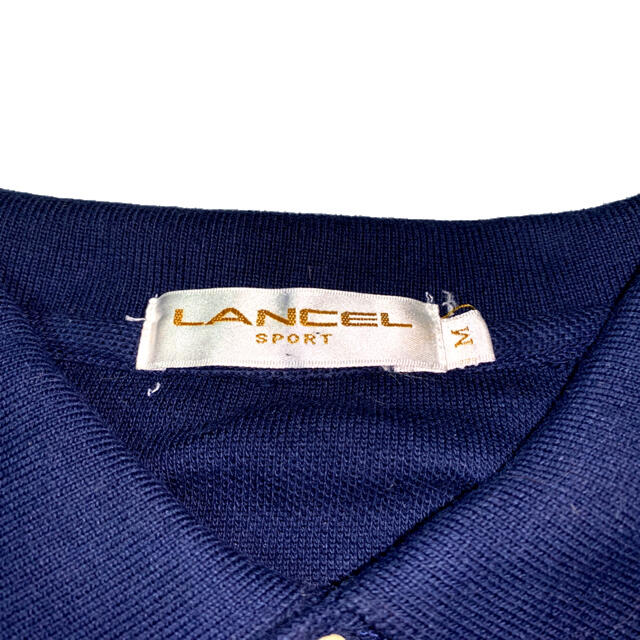 LANCEL(ランセル)の胸元刺繍【LANCEL SPORT】ランセルスポーツ ネービーブルーポロシャツM メンズのトップス(ポロシャツ)の商品写真