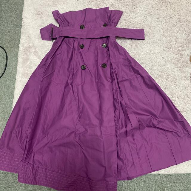 FRAY I.D(フレイアイディー)のフレイアイディ　紫　パープル　スカート  レディースのスカート(ロングスカート)の商品写真
