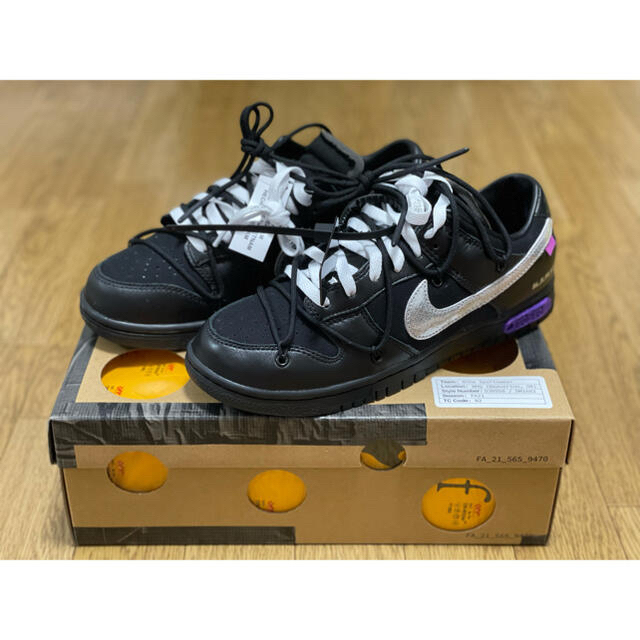 NIKE off-white ダンク　lot50