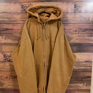 カーハート(carhartt)の【メキシコ製】カーハートジップアップパーカー　カーハートブラウン(パーカー)