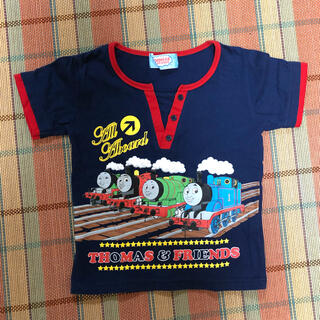 トーマス　１２０　Tシャツ　半そで　男の子　子供服　機関車　電車(Tシャツ/カットソー)