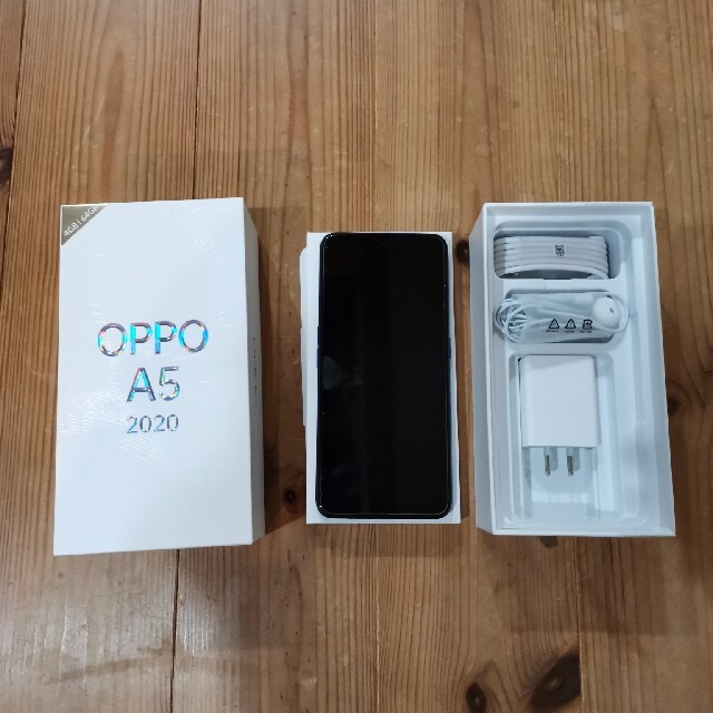 OPPO(オッポ)のおけいこばあば様　OPPO  A5 2020  ブルー　SIMフリー スマホ/家電/カメラのスマートフォン/携帯電話(スマートフォン本体)の商品写真