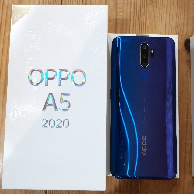 OPPO(オッポ)のおけいこばあば様　OPPO  A5 2020  ブルー　SIMフリー スマホ/家電/カメラのスマートフォン/携帯電話(スマートフォン本体)の商品写真