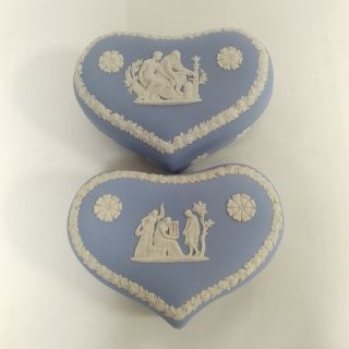 ウェッジウッド(WEDGWOOD)のウェッジウッド　ジャスパー　ハート　小物入れ　ボックス　2個セット(小物入れ)