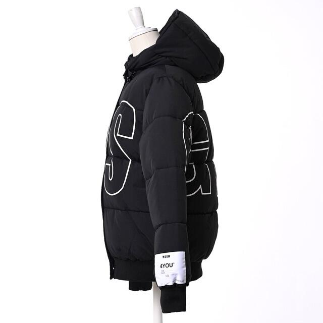 MSGM(エムエスジイエム)の新品　MSGM KIDS パデッドダウンジャケット　フード付きダウンジャケット レディースのジャケット/アウター(ダウンジャケット)の商品写真