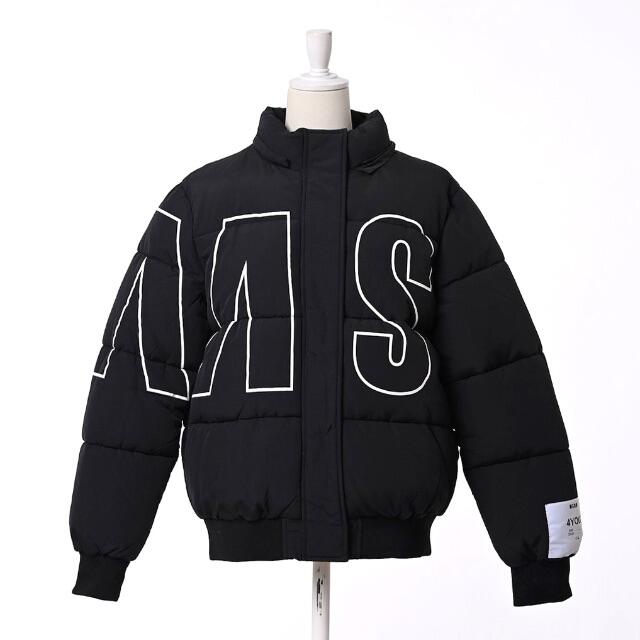 MSGM(エムエスジイエム)の新品　MSGM KIDS パデッドダウンジャケット　フード付きダウンジャケット レディースのジャケット/アウター(ダウンジャケット)の商品写真