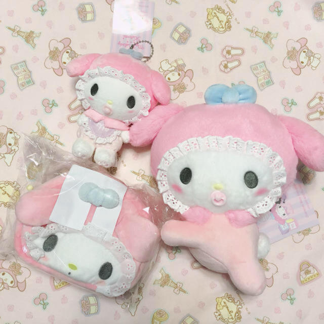 マイメロ♡ベビー♡赤ちゃん♡ぬいぐるみ♡マスコット♡ポーチ♡新品タグ付き