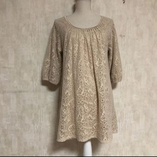 ナチュラルクチュール(natural couture)のレースワンピース(ひざ丈ワンピース)