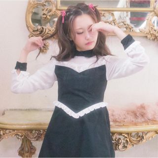 クレイミー(Crayme,)のLOVE FRILL ONEPIECE(ミニワンピース)