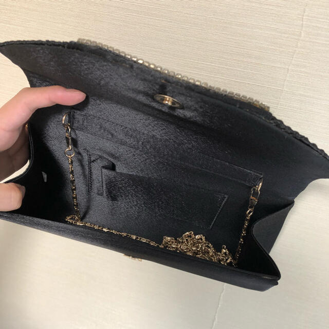 こぎま様専用　黒　クラッチバック　結婚式 レディースのバッグ(クラッチバッグ)の商品写真