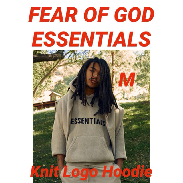 FEAR OF GOD ESSENTIALS Knit Logo Hoodie 高質 9702円引き www.gold ...