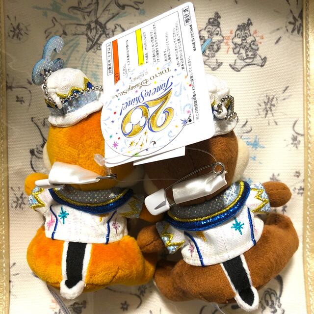 中古ぬいぐるみ チップ&デール ぬいぐるみバッジセット 「東京 中古ぬいぐるみ チップ&デール ぬいぐるみバッジセット 「東京