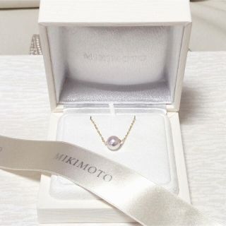 ミキモト(MIKIMOTO)のMIKIMOTO ミキモト 一粒 パール ペンダント ネックレス(ネックレス)