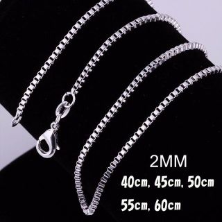 ベネチアンチェーン ネックレス 2mm ユニセックス アクセ(ネックレス)