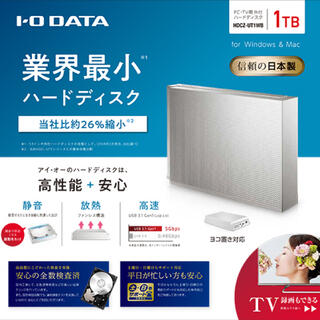 アイオーデータ(IODATA)の外付けHDD 1TB アイオーデータ(その他)