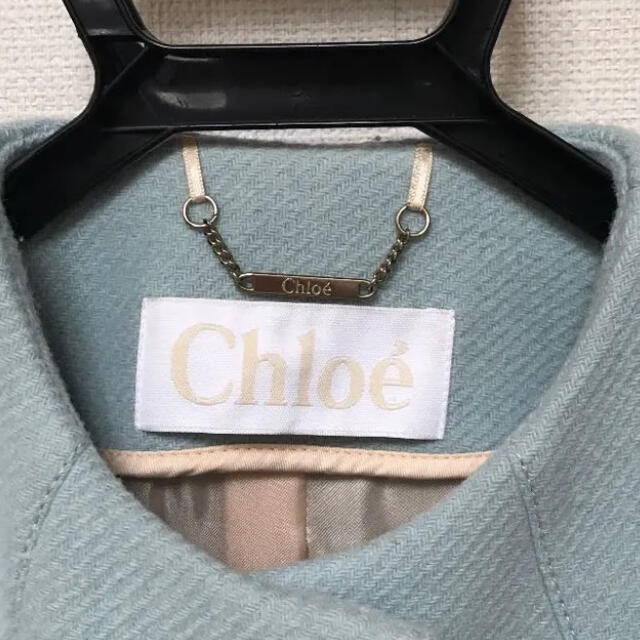 Chloe(クロエ)のchloe ペールブルー　コート レディースのジャケット/アウター(ロングコート)の商品写真