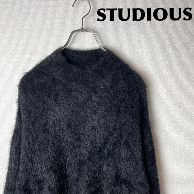 STUDIOUS - STUDIOUS/モヘアニットの通販 by - 373 -|ステュディオス ...