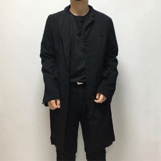 未使用に近い AD2021⭐️コムデギャルソン 再構築 ロングジャケット 黒