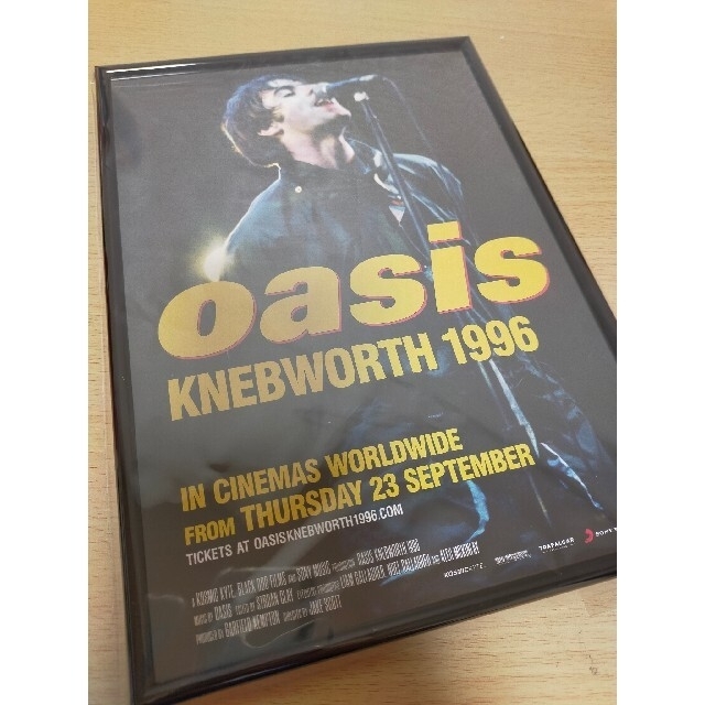 oasis KNEBWORTH 1996　映画ポスター　チラシ エンタメ/ホビーのコレクション(印刷物)の商品写真