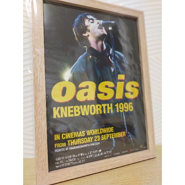 oasis KNEBWORTH 1996　映画ポスター　チラシ エンタメ/ホビーのコレクション(印刷物)の商品写真