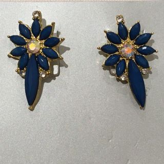 ピアス　花　ブルー　青(ピアス)