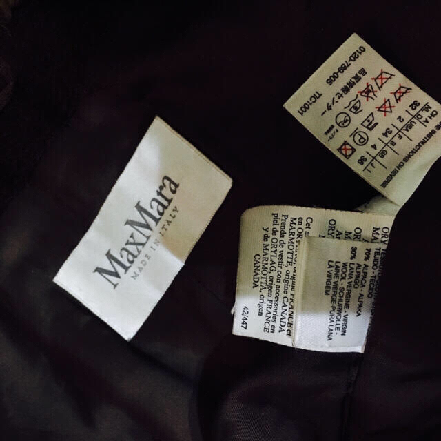 Max Mara(マックスマーラ)のセール❗️Max Mara 36  マーモット オリラグ アルパカ レディースのジャケット/アウター(毛皮/ファーコート)の商品写真