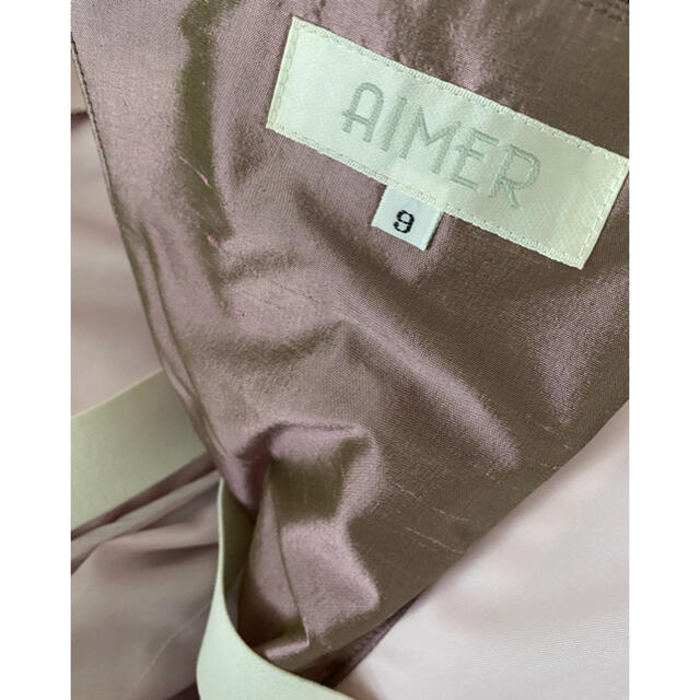 AIMER(エメ)のAIMER   シルクシャンタン　ロングドレス　9号 レディースのフォーマル/ドレス(ロングドレス)の商品写真