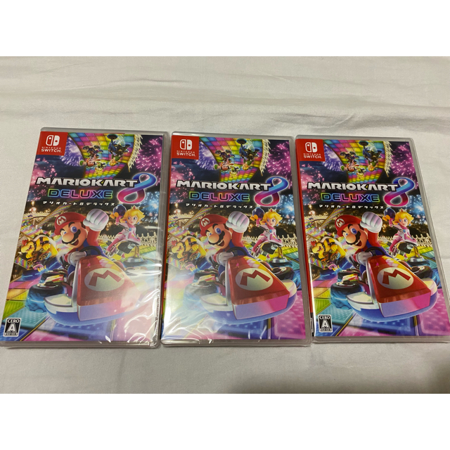 新品 マリオカート8デラックス Nintendo Switch 3本セット-