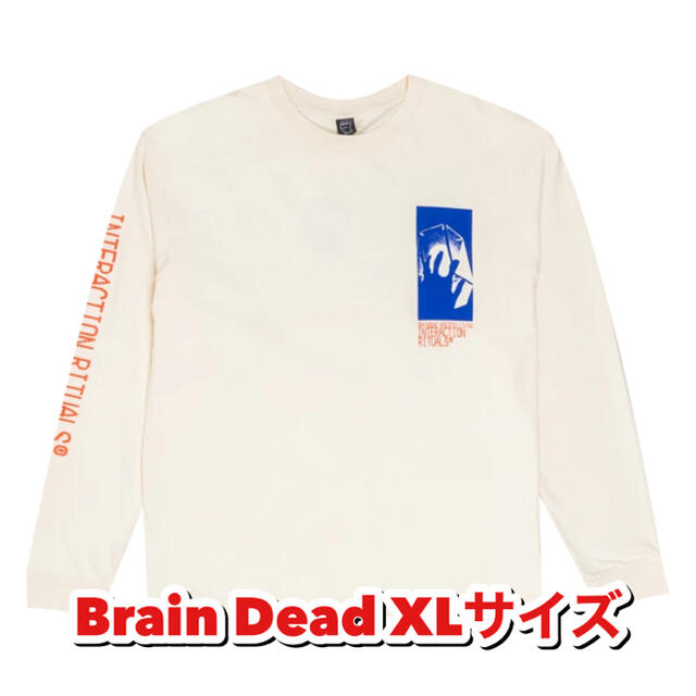 Tシャツ/カットソー(七分/長袖)Brain Dead ブレインデッド 長袖Tシャツ XLサイズ