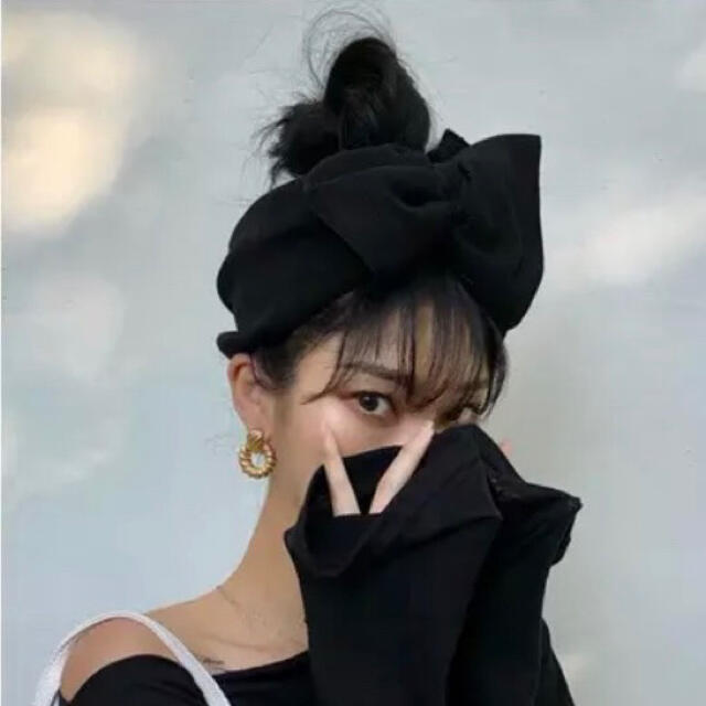 SALE】でかリボン リブ ヘアバンド♡カチューシャ♡ターバン♡韓国