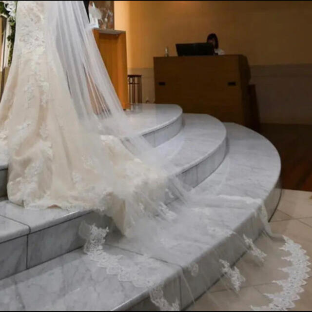 Vera Wang - ウェディング ロングベール 2段 レースの通販 by 安い