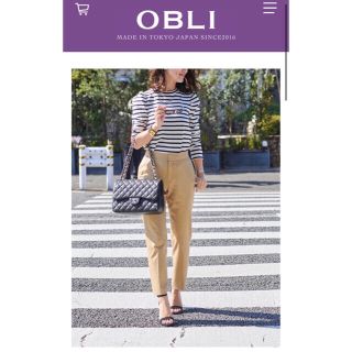 ドゥロワー(Drawer)のろん様専用オブリ　ボーダーカットソー　obli(カットソー(長袖/七分))