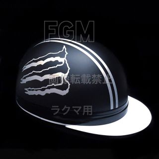 カスタムペイントヘルメット半キャップモンスターエナジーコルク半tw