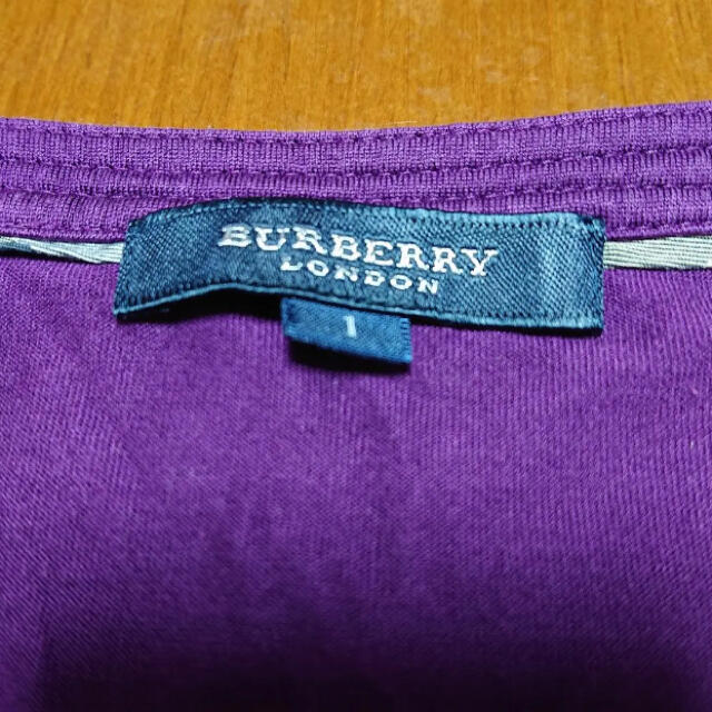 BURBERRY BLUE LABEL(バーバリーブルーレーベル)のバーバリー ロンドン ノバチェック ロゴ刺繍 半袖 トップス カットソー  S レディースのトップス(カットソー(半袖/袖なし))の商品写真