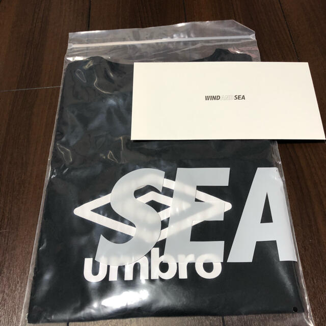 UMBRO(アンブロ)のWIND AND SEA umbro Tシャツ　Lサイズ　黒　black メンズのトップス(Tシャツ/カットソー(半袖/袖なし))の商品写真