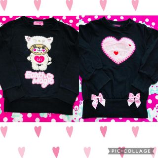 アースマジック(EARTHMAGIC)のアースマジック♡130㎝トレーナー2点セット(Tシャツ/カットソー)