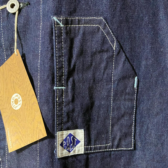 POST OVERALLS(ポストオーバーオールズ)のPostO’All カバーオール　新品　Mサイズ メンズのジャケット/アウター(カバーオール)の商品写真